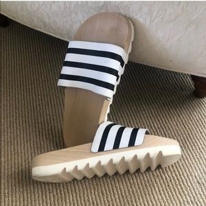 Adidas Adilette Wood Slides- Sz 7